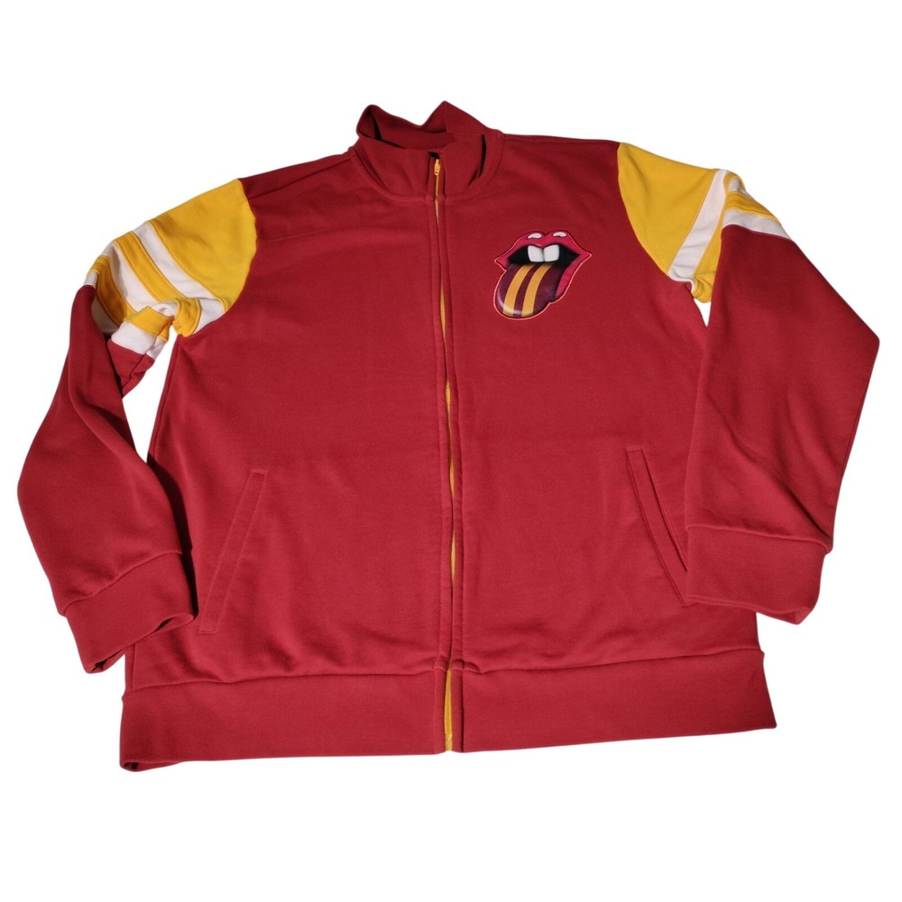 The Rolling Stones Tour 2015 MN Gophers Full Zip Sweatshirt Sz L - Broken Zipper